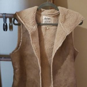 Dylan Sherpa & Faux Suede Vest